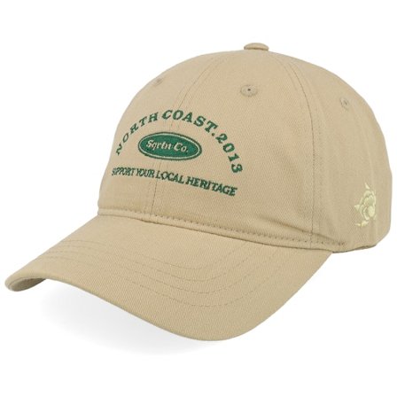 SQRTN - Beige unconstructed Caps - Coast Dad Cap Khaki Dad Cap @ Hatstore