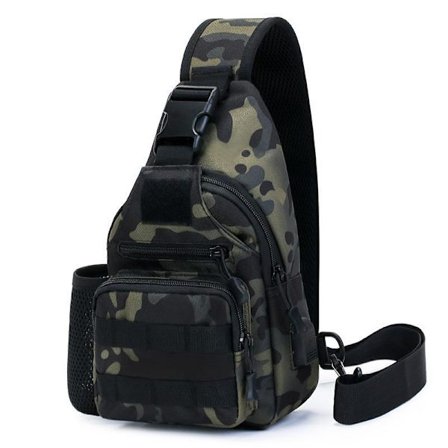 Axelväska Taktisk Bröstväska Militär Axelväska med Vatten