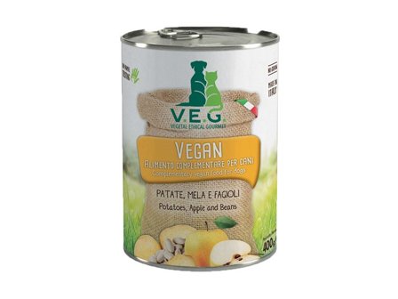 Marpet Vegan Dog Patate/Mela/Fagioli Cibo Umido Per Cani Adulti