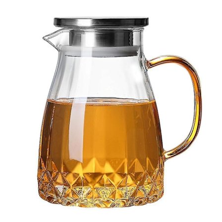 1 st glaskanna Stor Tekanna Lock Hushållskanna