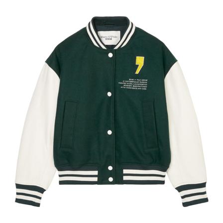 Marc O'Polo, Bomber Jackets Groen, Heren, Maat:S,strepen