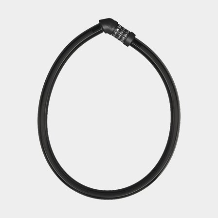 Antivol câble à code / cadenas à combinaison ABUS 4408C, 65 cm, Ø8 mm, noir