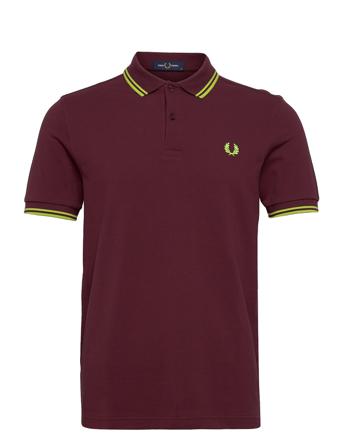 Twin Tipped Fp Shirt Polos Short-sleeved Rød Fred Perry