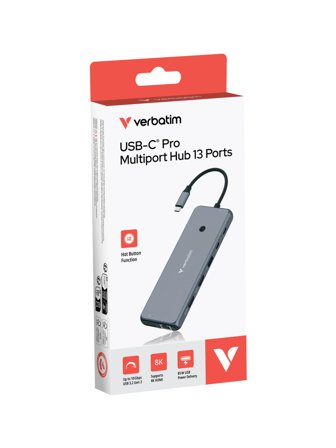 Verbatim USB-C Pro Multiport Hub 13 Port CMH-13
