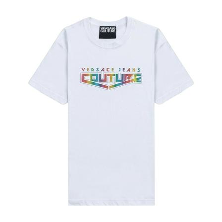 Versace Jeans Couture, T-shirt Wit, Heren, Maat:M
