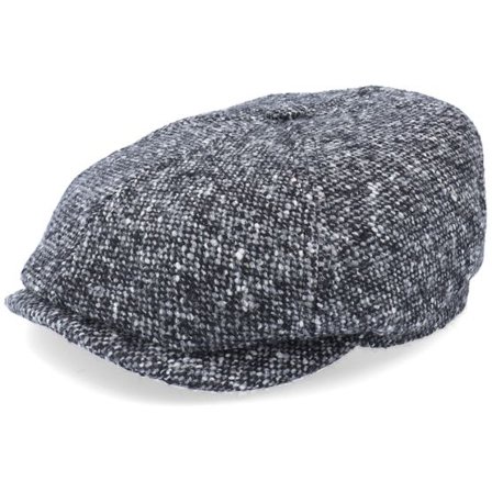 Stetson - Grå flatcap Keps - 6-Panel Cap Donegal Flat Cap @ Hatstore