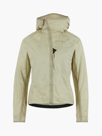 Klättermusen Ansur Hooded Wind Jacket Women's's - Swamp Green-Silver Green - Women's - L