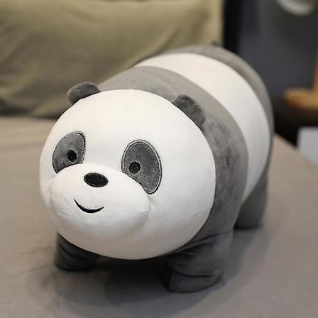 We Bare Bears plysjdukke Isbjørn/Grizzly/Panda Kosedyr De tre bjørnene tegneseriefigur [GGL] Panda