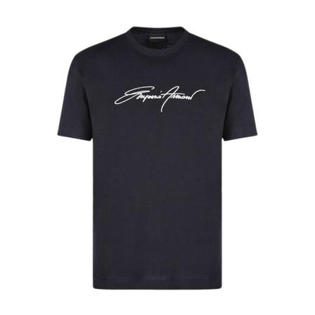 Emporio Armani, T-Shirts Blauw, Heren, Maat:S