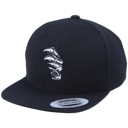 Kiddo Cap - Černá snapback Kšiltovka - Kids Kids Peeping Claw Black Snapback @ Hatstore