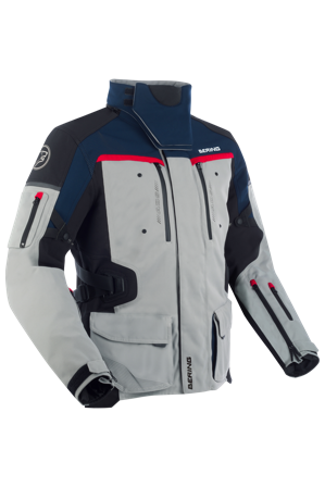 Motocyklová Bunda BERING Freeway Tmavá Šedá/Námořnická Modrá M