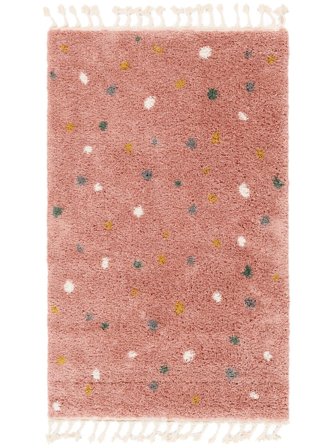 Kids Rug Shaggy Small Confetti - Pink 100X160 Modern Style