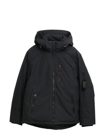 Padded Jacket With Hood Black Tom Tailor