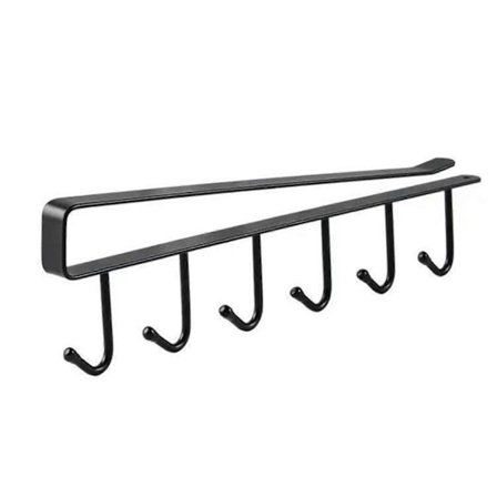 6 Kroge Kaffe Kop Mug Stativ Pladsbesparende Hylder Opbevaring Ophængere til Køkkenredskaber Kopper Køkkenhåndklæder