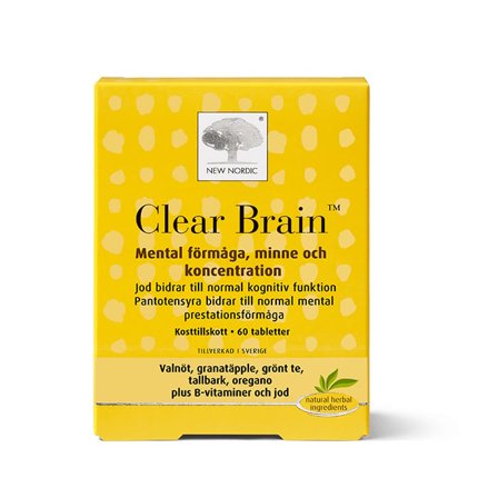 New Nordic Clear Brain 60 tabletter