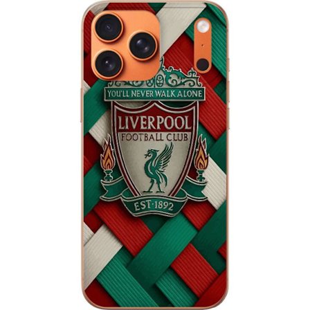 Kompatibel Mobilcover til Apple iPhone 17 Pro Max Liverpool Football Club-emblem med You'll Never Walk Alone i kraftigt grafisk design for passionered