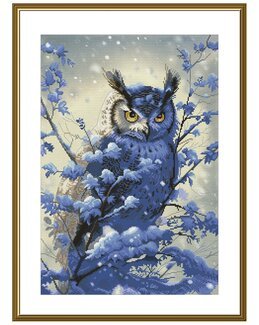 Broderikit Tavla Vinter Uggla - Nova Sloboda