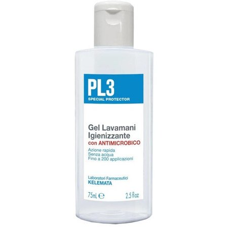 PL3 Gel Lavamani Igienizzante Antimicrobico 75ml