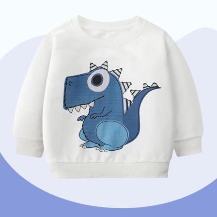 Pojke Blommig Printed Hoodies Långärmad Crew Neck Söt Sweatshirt