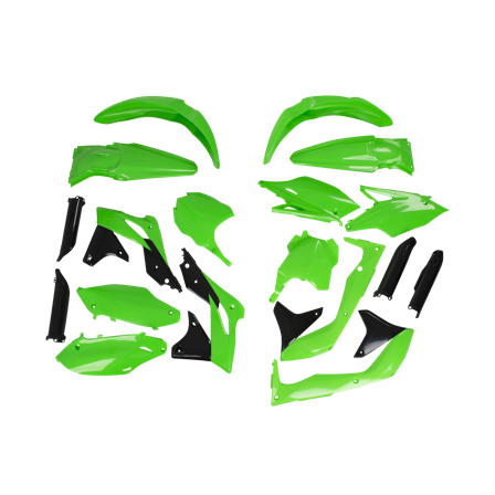 Kit Plastiche Rtech Kawasaki Verde Neon - Kawasaki KX 250F 2013-2016