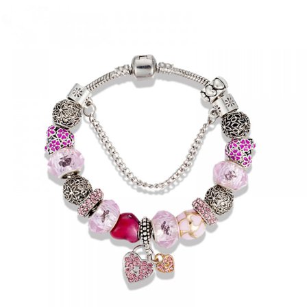 Dame Charm Slangebeinlenke, Krystallutskåret Kulearmbånd