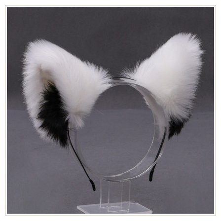 Furry Animal Cat Ears Headband Cat Headpiece Halloween Cosplay P