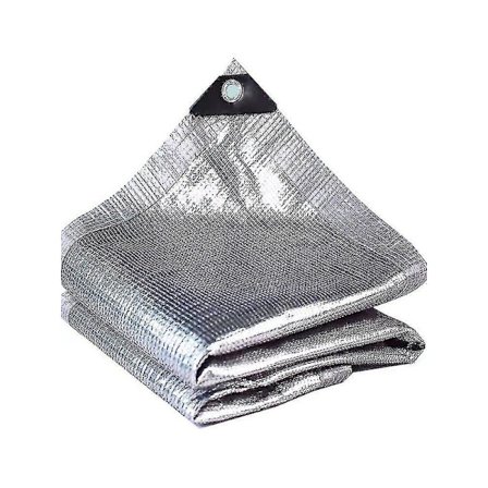 Ulkoilman varjostusverkko, hopea, kasvihuoneen varjostusverkko, 99 % heijastava alumiiniverkko, aurinkosuoja DB