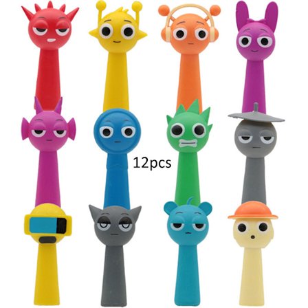 12-pakning Sprunki Friends actionfigurer leketøysserie anime spill PVC-figurer 12 stk