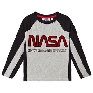 Kids - Fabric Flavours Grey NASA Long Sleeved T-Shirt 5-6 years - Tops - 5-6 years - Grey - Junge