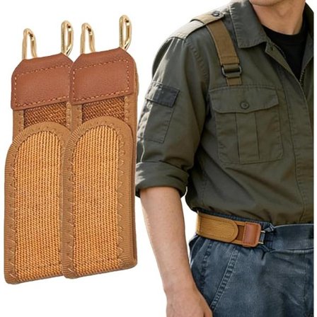 ING Spændeløst Bælte 2 Stykker Elastisk Komfortbælte Spændeløst Bælte Elastisk Bælte Spændeløst Justerbart One Size Tilbehør Elastisk Strækbart Bælte 