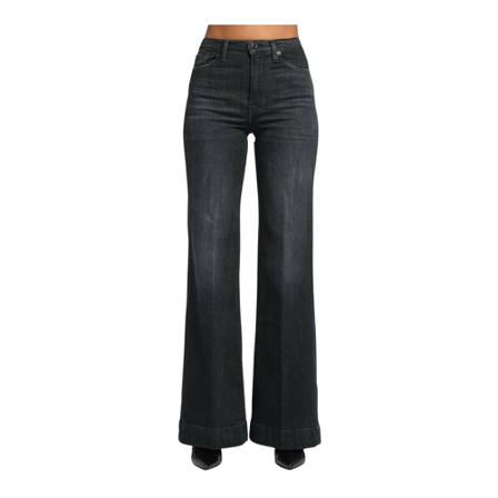 7 For All Mankind Flared Jeans , Zwart , Dames , Maat: W28