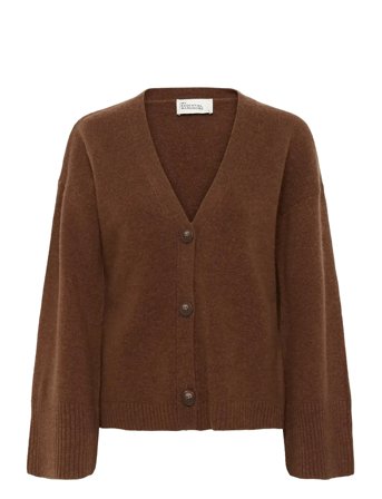 Huximw Knit Cardigan Brown My Essential Wardrobe