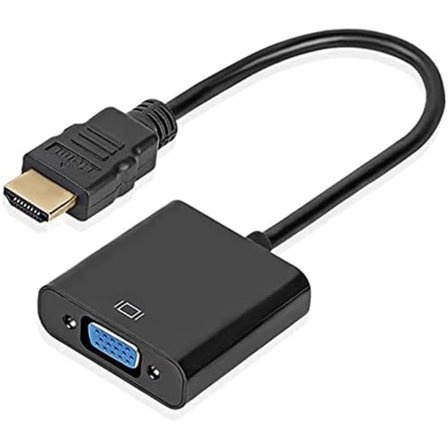 HDMI till VGA Adapter Hane till Hona Konverterare Adapter 1080P för Tablet PC Laptop Svart