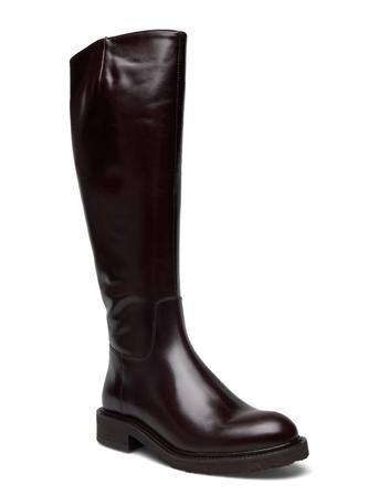Long Boots Korkeavartiset Saapikkaat Burgundy Billi Bi