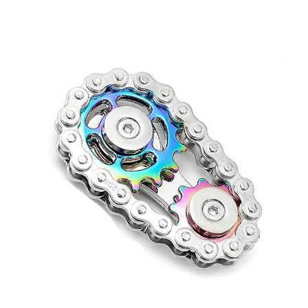 Rustfri Stål Kæder Fidget Spinner Flerfarvet Fingerspids Metal Hjul Kæde Spinner Svinghjul (sh)