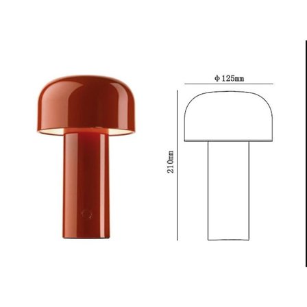 Mushroom Table Lamp Usb Rechargeable Bedside Lamp Design Sense Bedroom Decoration Atmosphere Night Lamp