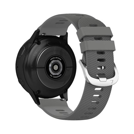 Rem för Galaxy Watch Active 2 Textured Silicone Grey