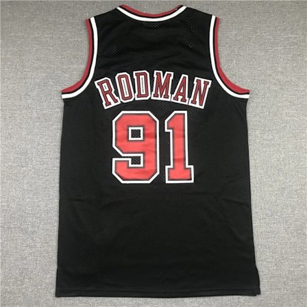 Ny 2023 baskettröja #91 Pippen Rodman T-shirt stil 1