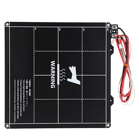 3D-tulostin Magneettinen lämmitetty alusta Musta Hyvä lämmönjohtavuus Lämmin alusta 220x220mm 24V