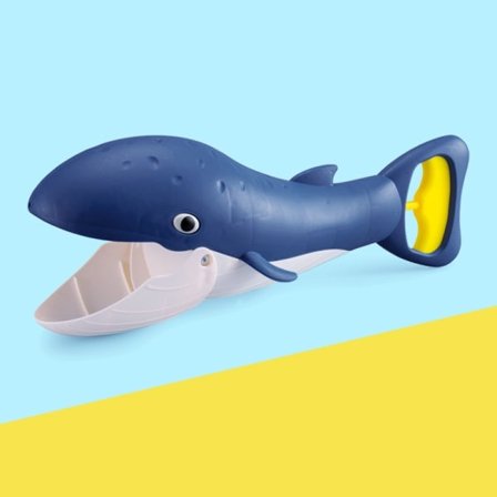 Strandleketøysklype for barn Stor hvalklype (Mørkeblå)