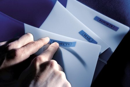 DYMO 45806 TAPE BLUE/BLACK