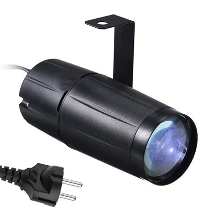 Discokula Pin Spot Light LED Scenbelysning Beam Spotlight Ljus för Spegelsal Klubb Fest Bar DJ Evenemang