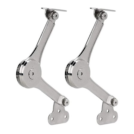 2pcs Heavy Duty Lid Support Hinges Soft Close Folding Lid Stay Hinge Keep Lid Hinge Open For Cabinet