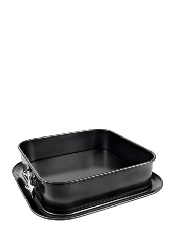 Springform Square With Leaking Border Black Heirol