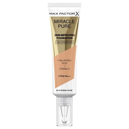 Max Factor Fondotinta Viso Miracle Pure Shade 50 Natural Rose