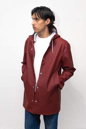 Stockholm Raincoat Burgundy