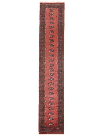 82X427 Tapis D'orient Pakistan Boukhara 3Ply De Couloir Rouge Foncé/Rouge (Laine, Pakistan)