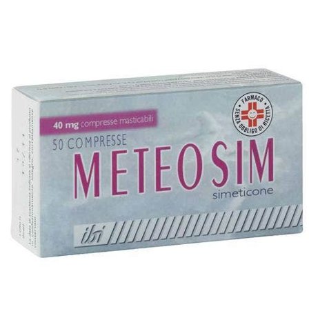 Meteosim*50cpr Masticabili 40mg
