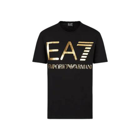 Emporio Armani Ea7, T-Shirts Zwart, Heren, Maat:L