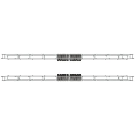 Paket: Reifenregal, 40 Fuß, H 1970 mm